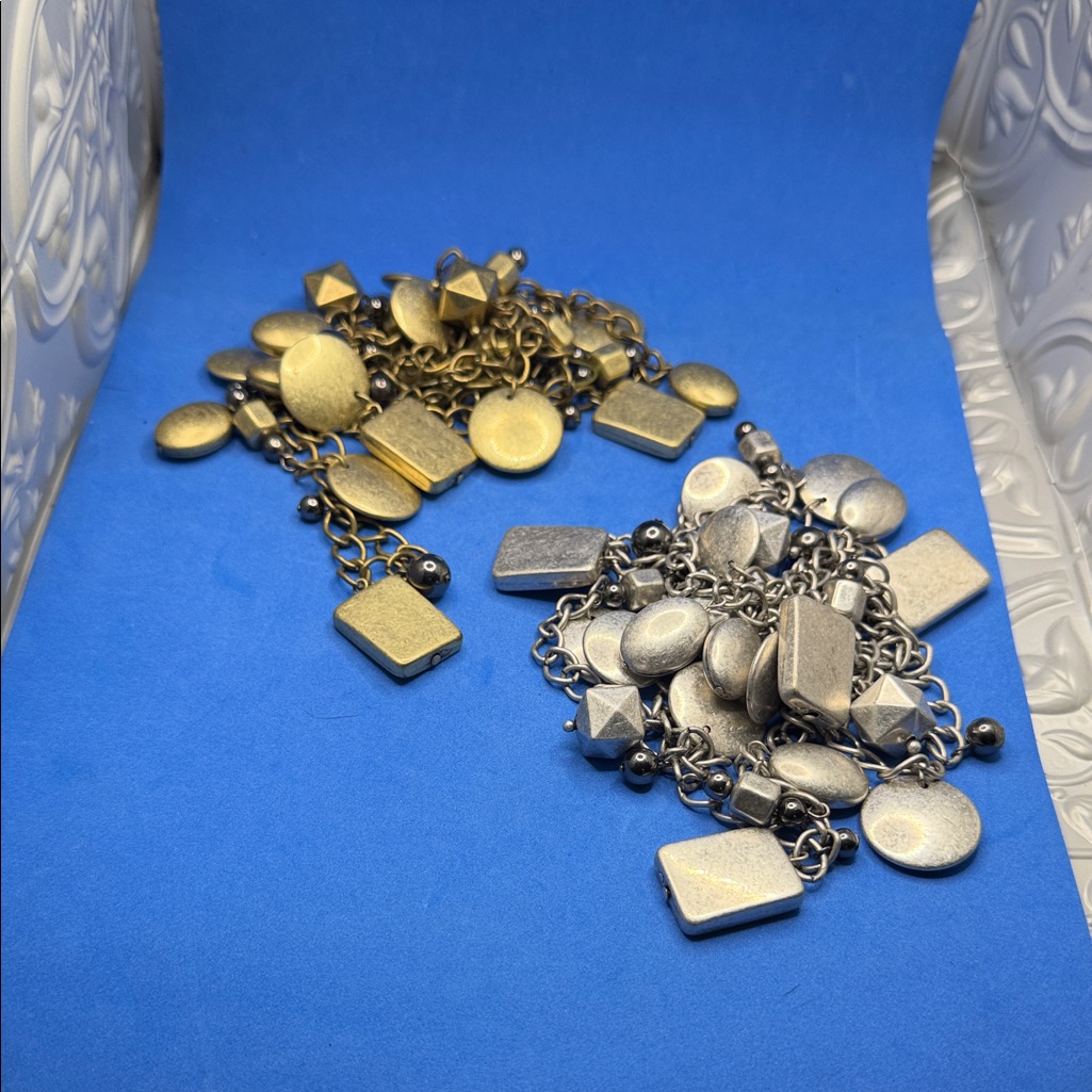 Joan Rivers Gold And Silver Necklace Set